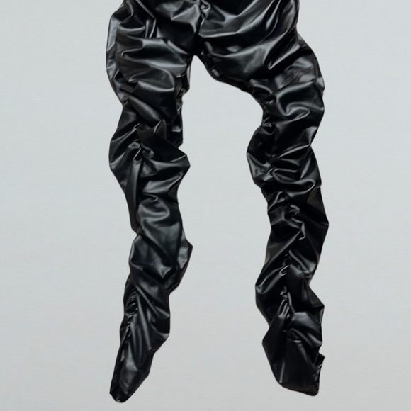 One Piece Faux Leather Body Suit XL - Picture 3 of 16